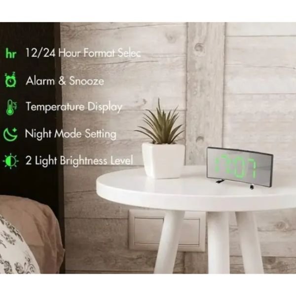 Moderni LED digitalni sat ogledalo DT-6507 - Slika 2