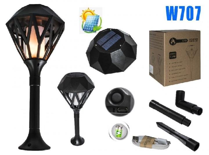 Dvorišna solarna lampa + USB punjenje - Slika 2