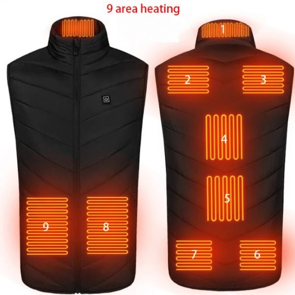 Prsluk sa aktivnim grejanjem + Powerbank Gratis! Flamevest, električni prsluk sa grejačima - Slika 10