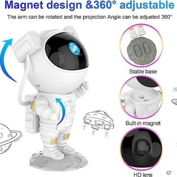 Noćno LED svetlo - projektor Astronaut - Slika 4