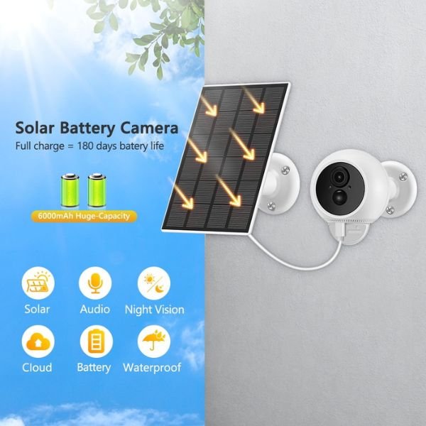 Solarna vodootporna WiFi kamera - Slika 6