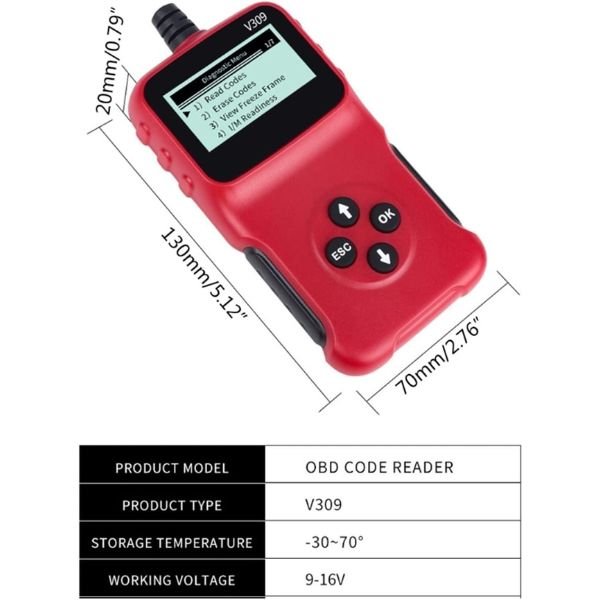 Auto dijagnostika V309 za DTC OBD2 OBDII - Slika 3