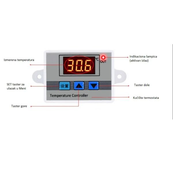 Termostat XH-W3002 220V - Slika 2