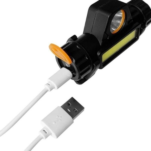 Mini COB LED USB punjiva lampa za glavu - Slika 5