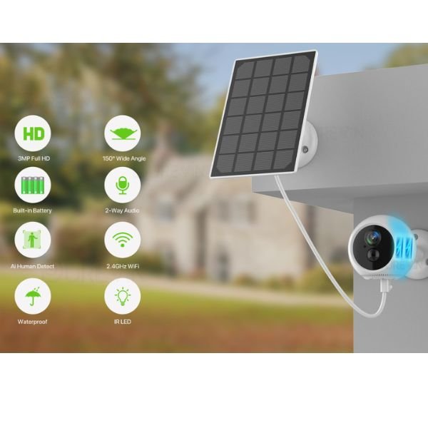 Solarna vodootporna WiFi kamera - Slika 4
