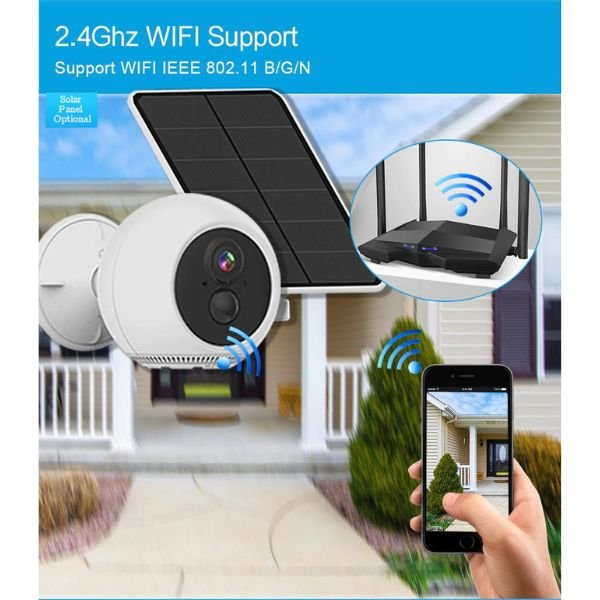 Solarna vodootporna WiFi kamera - Slika 3
