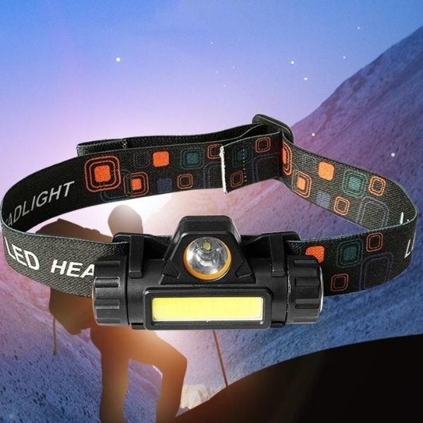 Mini COB LED USB punjiva lampa za glavu - Slika 2