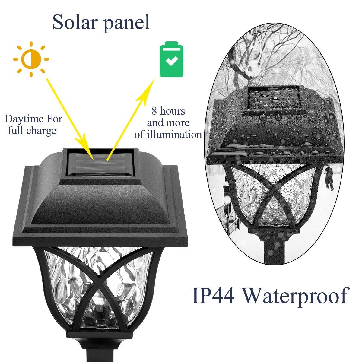 4 Solarne baštenske lampe - Slika 3