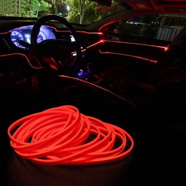 LED traka (optičko vlakno) 3m za enterijer auta - Slika 5