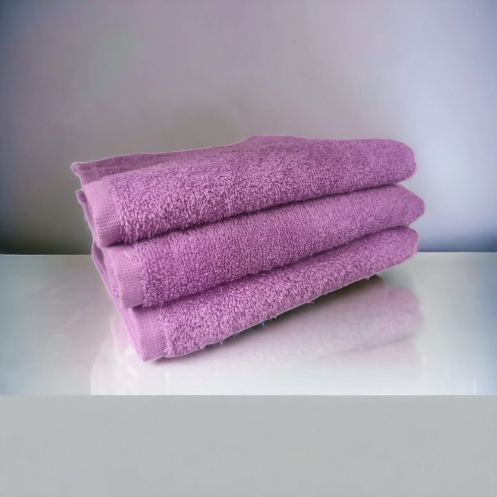 Peškir glat 30x50cm 400g/m2 Ljubičasti - Slika 3