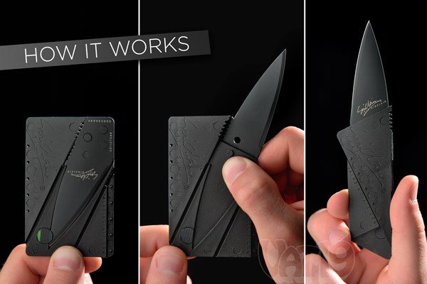 Cardsharp - Rasklopivi nož u veličini kreditne kartice (2 za 750din!) - Slika 7