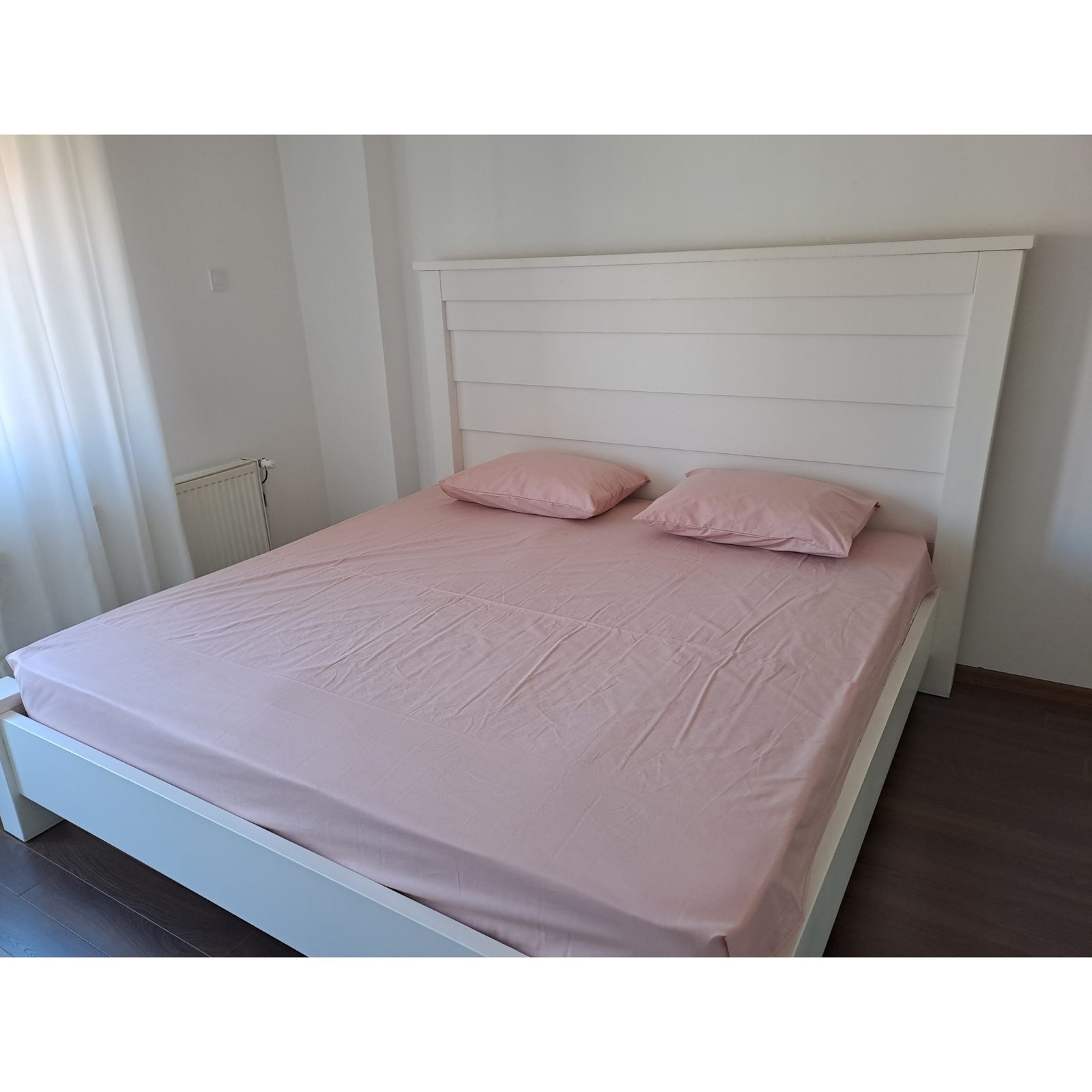 Čaršav Ranforce francuski ležaj Puder roze - Slika 2