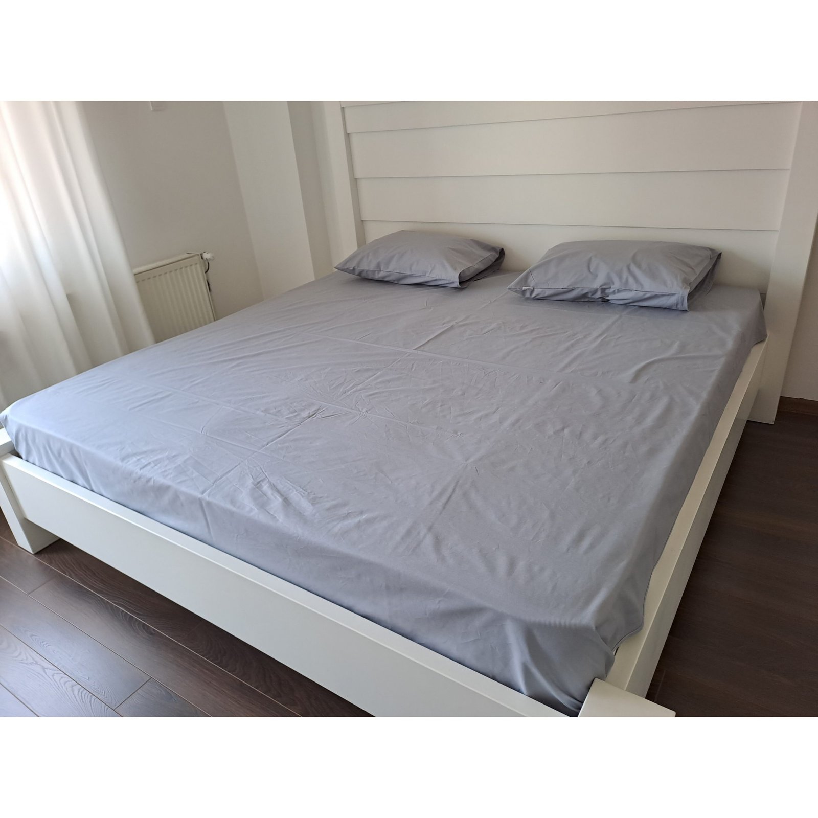 Čaršav Ranforce francuski ležaj Sivi - Slika 2