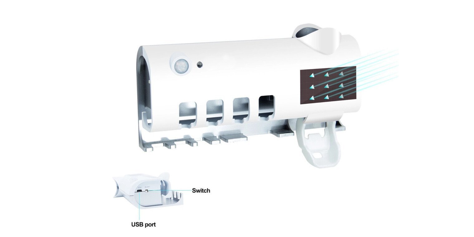 3u1 sterilizator, držač četkica i dozer za pastu - Slika 4