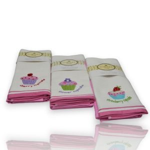 Set 6 kuhinjskih krpa Wafle Pink baby