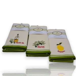 Set 6 kuhinjskih krpa Wafle green